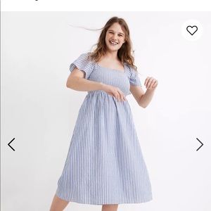 Madewell Smocked Lucie Dress XS